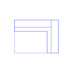Layouts Pantries Butler Open L Shape 2 Side Stencil Svg Design File, Free Vectors File